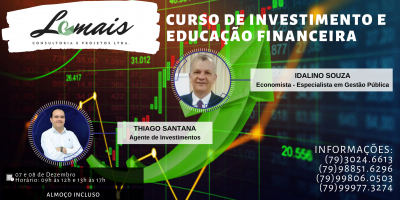 CURSO DE INVESTIMENTO E EDUCAÇÃO FINANCEIRA